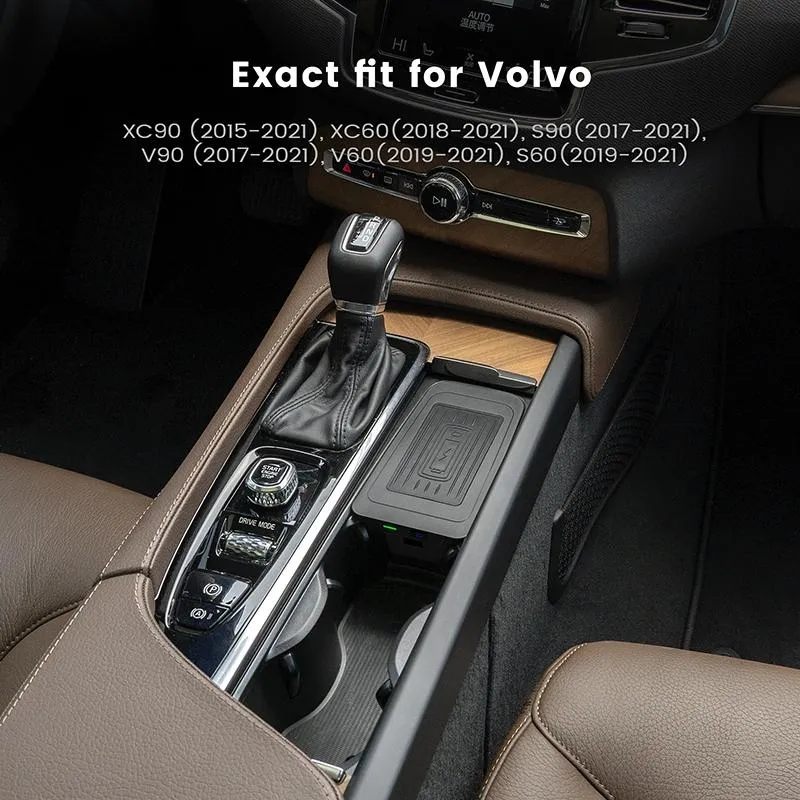 10w Wireless Charger for Volvo S60 2019-2021 - Qi Standard Quick Charging