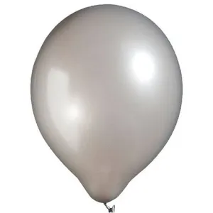 12" Latex Balloons-Silver-25/pk