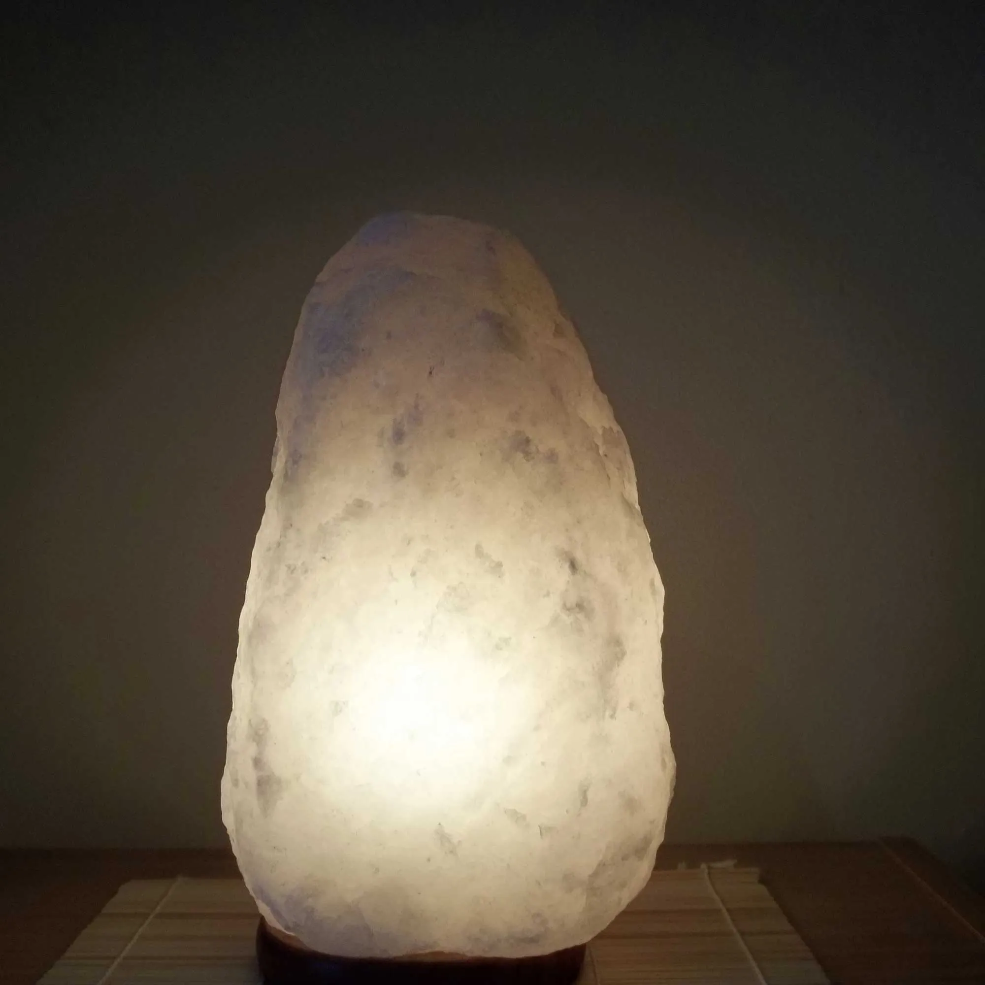 12V 12W 3-5 kg Himalayan White Salt Lamp | Natural Crystal Rock Unique Shape Lamp
