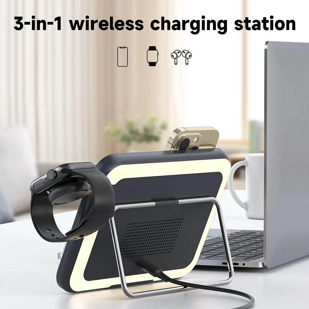 15W 3 In 1 Magnetic Led Makeup Mirror Charger