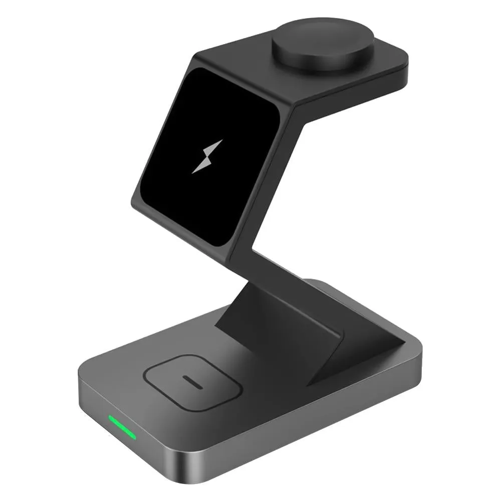 15W 3 In 1 Magnetic Wireless Charger For Iphone Watch Airpods