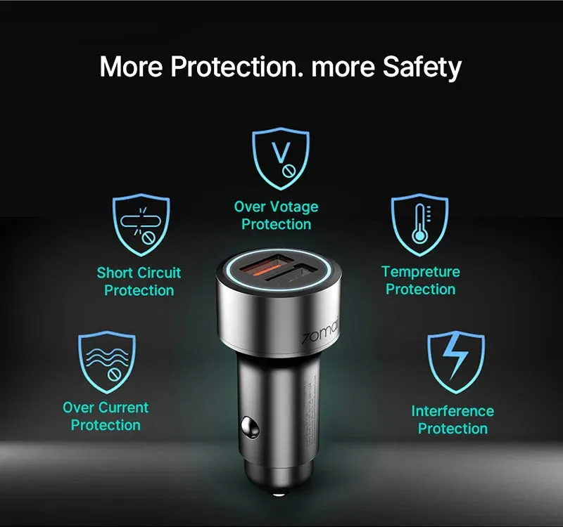 2 Port Usb Car Charger For Dash Cams