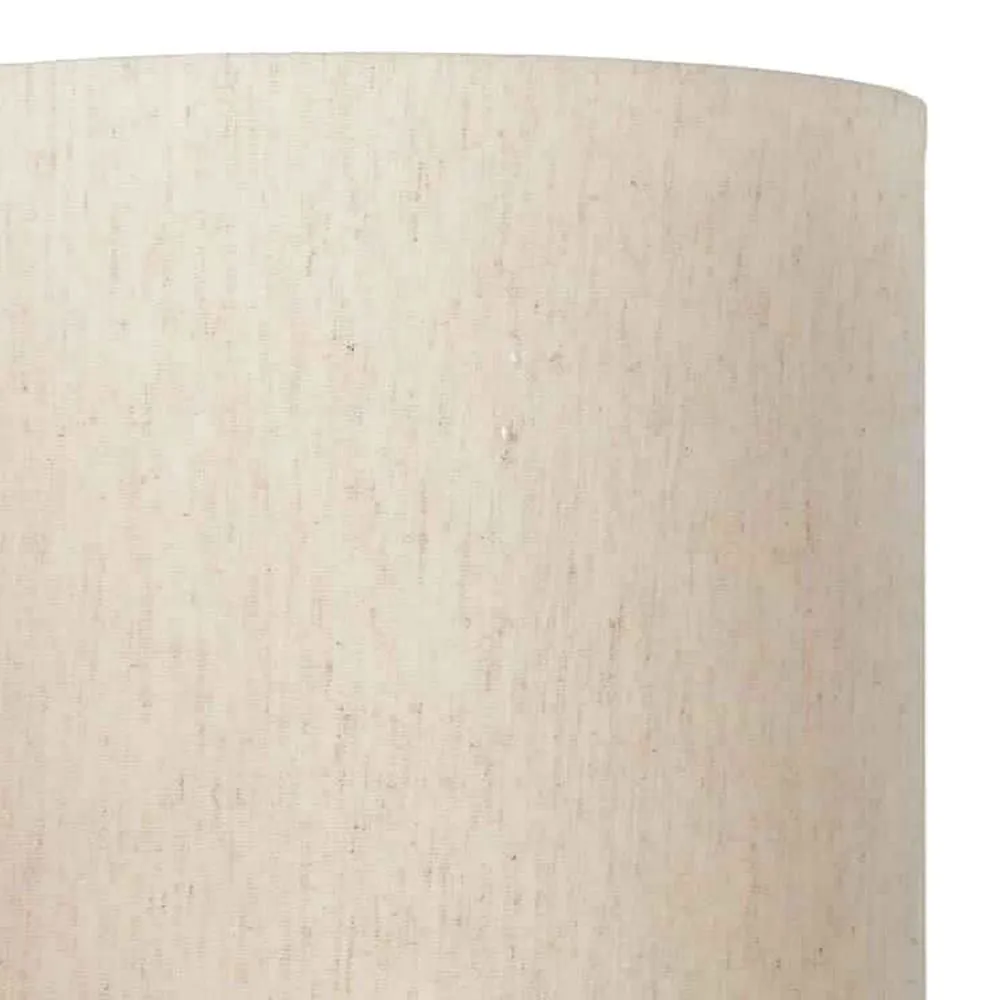 22" Cylindrical Seeded Glass Table Lamp, Beige & Clear By Casagear Home