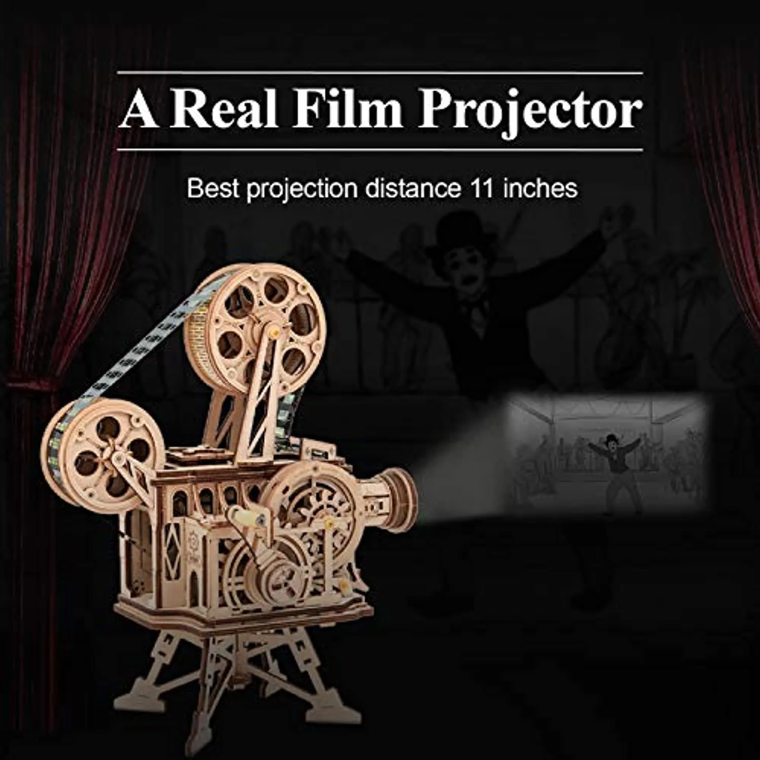 3D Wooden Puzzle Mechanical Model Kits for Adults DIY Craft Kits Vitascope