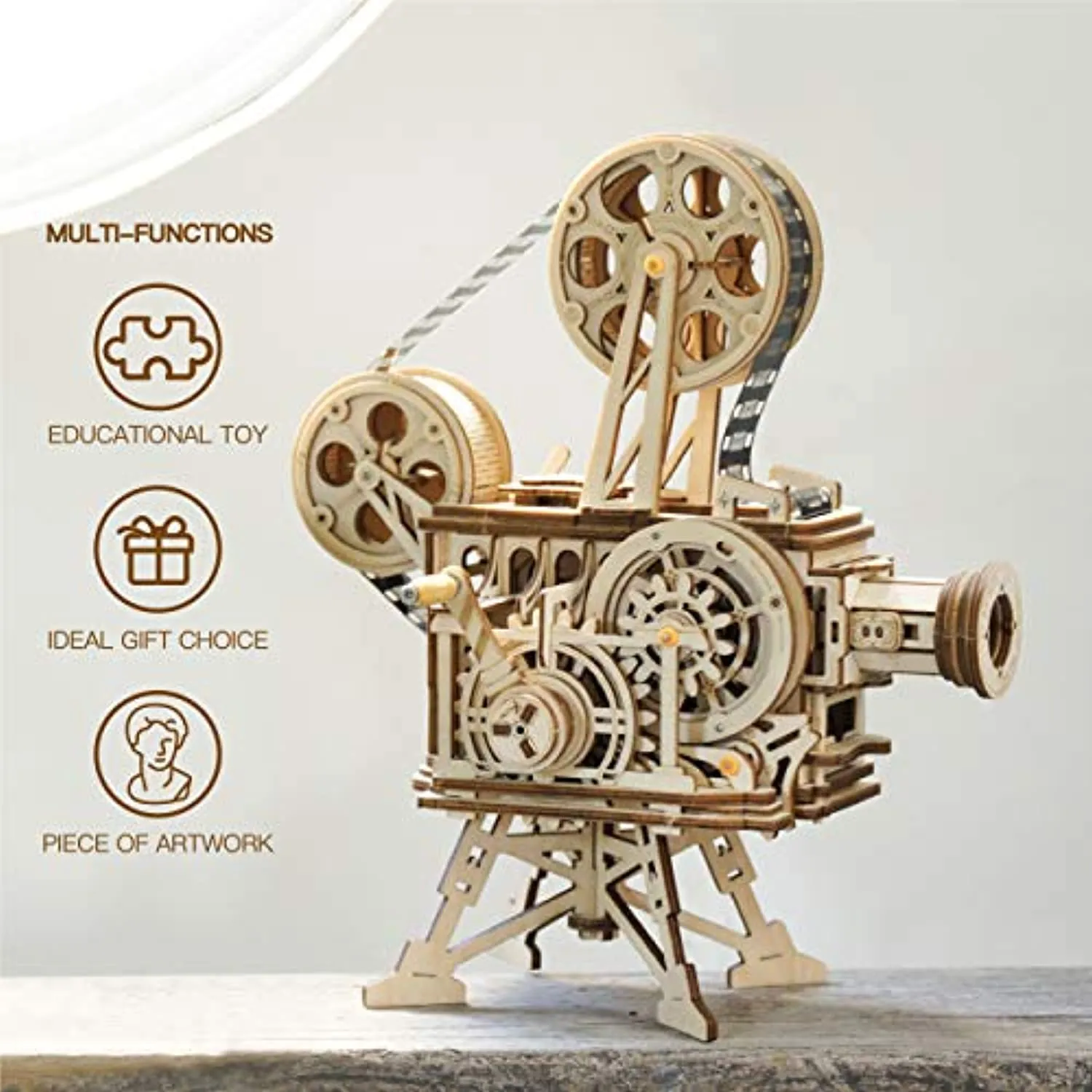 3D Wooden Puzzle Mechanical Model Kits for Adults DIY Craft Kits Vitascope