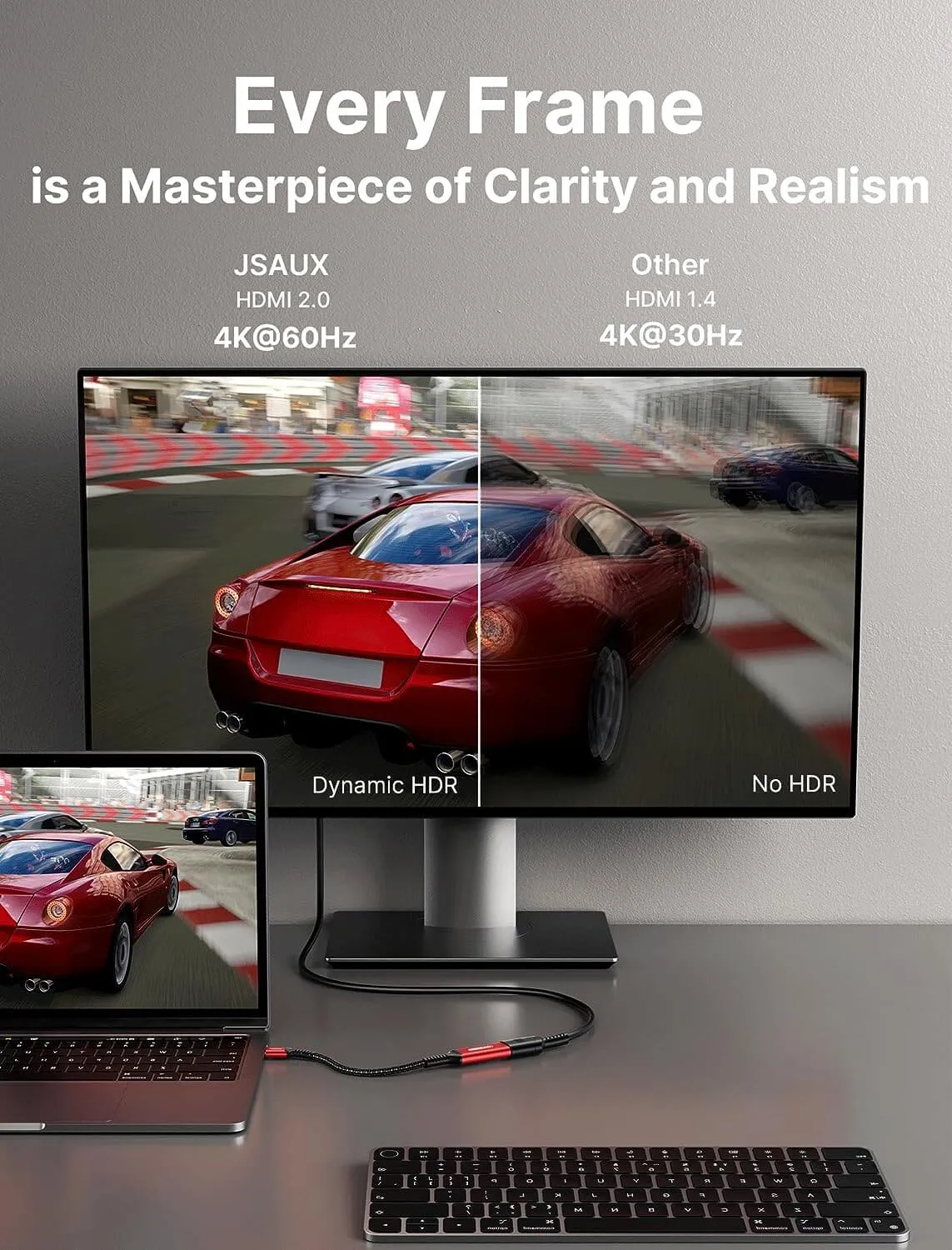 4K USB-C to HDMI Cable 2K@144Hz