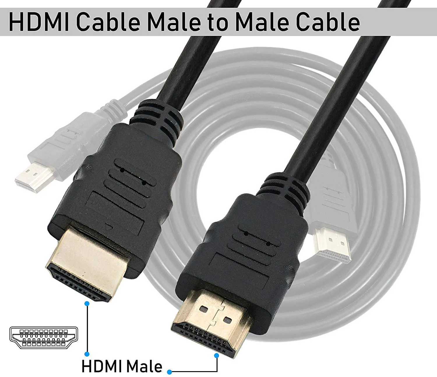 5M 4k Ultra High Quality HDMI to HDMI Cable (19Pins) - 5meters