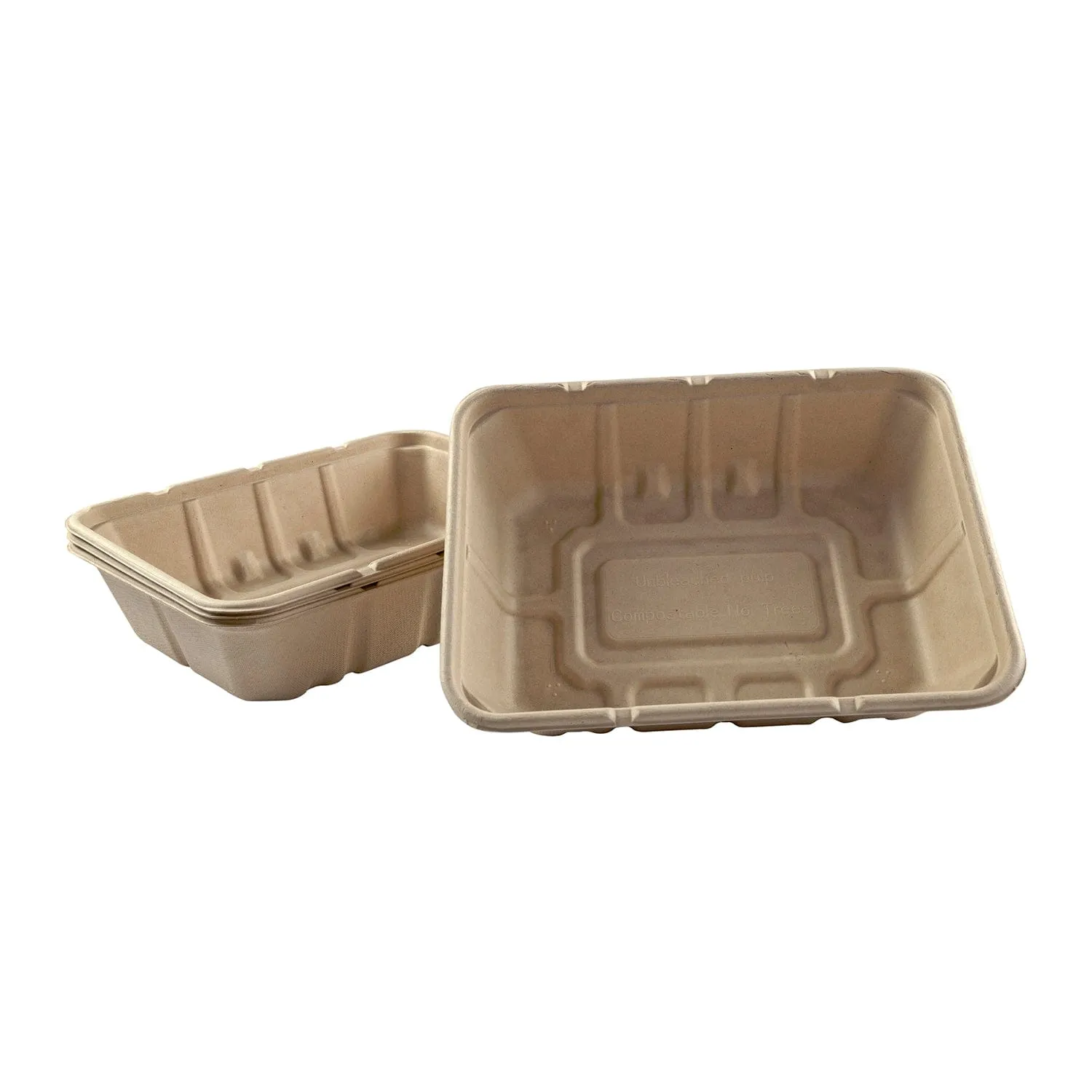 7 x 9 x 2.25" Shallow Tan Tub, Case of 200