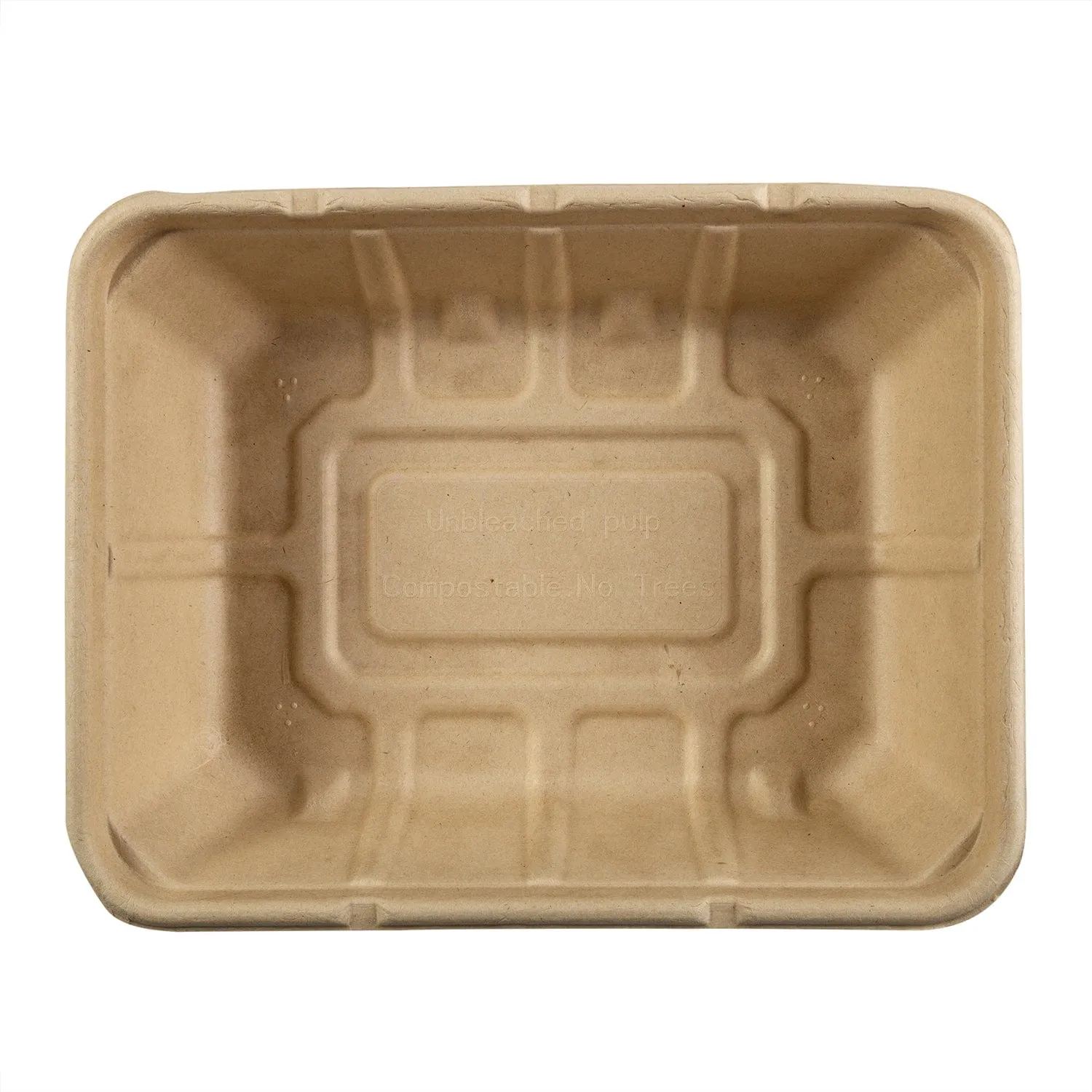 7 x 9 x 2.25" Shallow Tan Tub, Case of 200