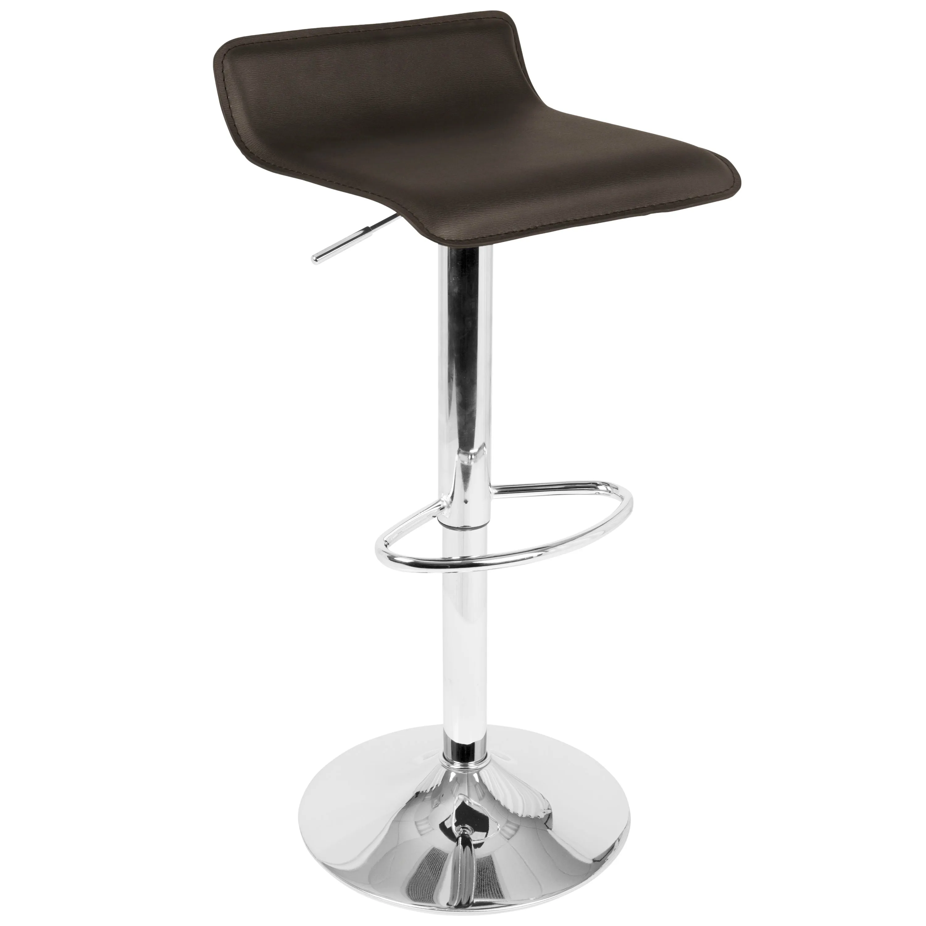 Ale - 3 Piece Bar Set Bistro Round Contemporary Adjustable Oval Footrest by Couch.com