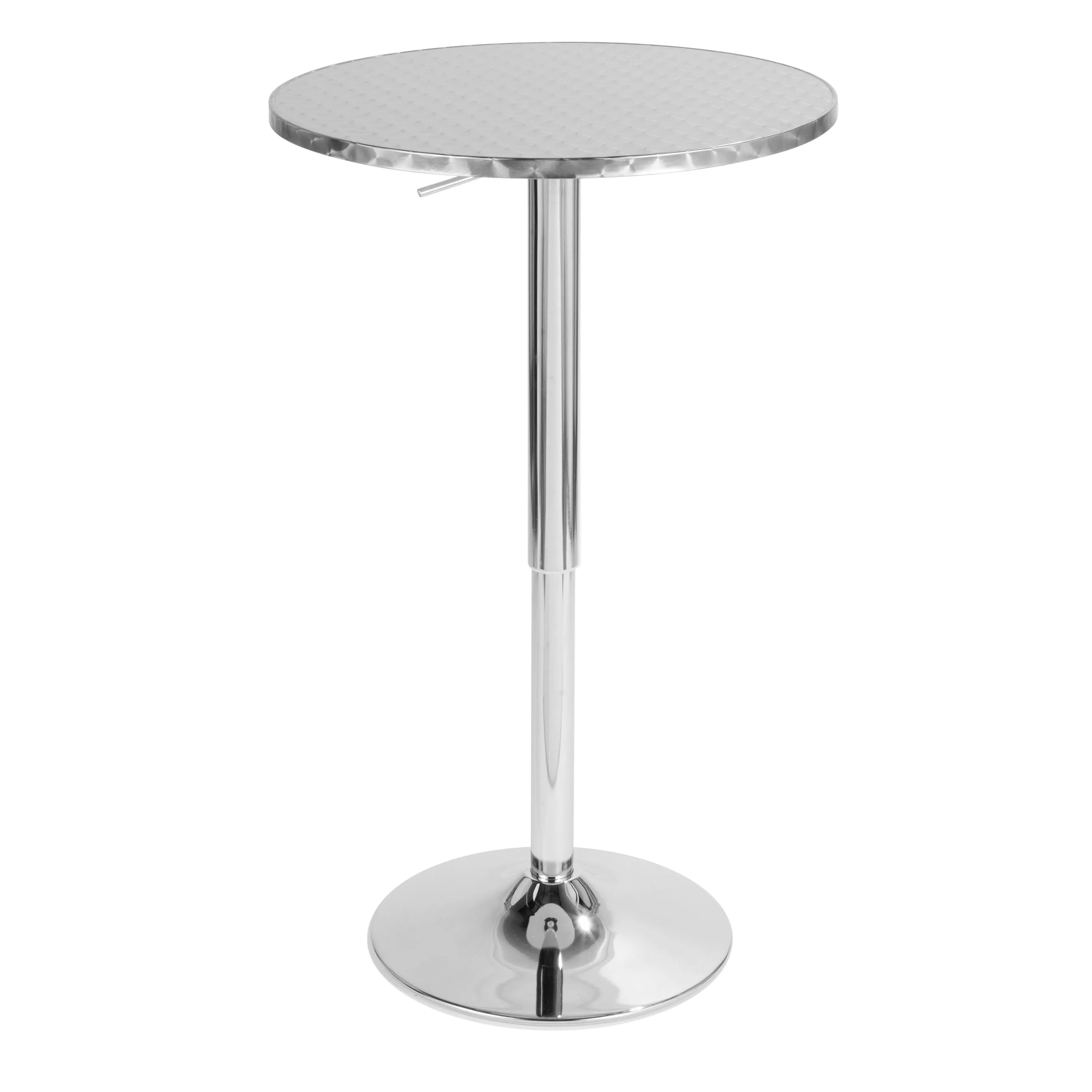 Ale - 3 Piece Bar Set Bistro Round Contemporary Adjustable Oval Footrest by Couch.com