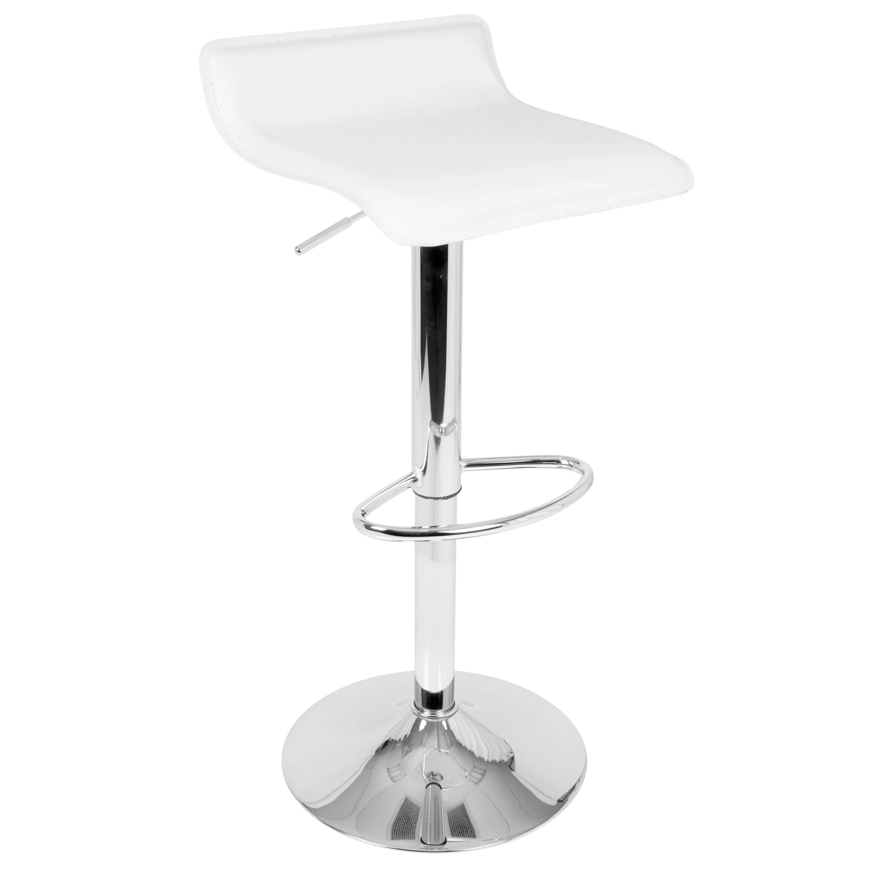 Ale - 3 Piece Bar Set Bistro Round Contemporary Adjustable Oval Footrest by Couch.com