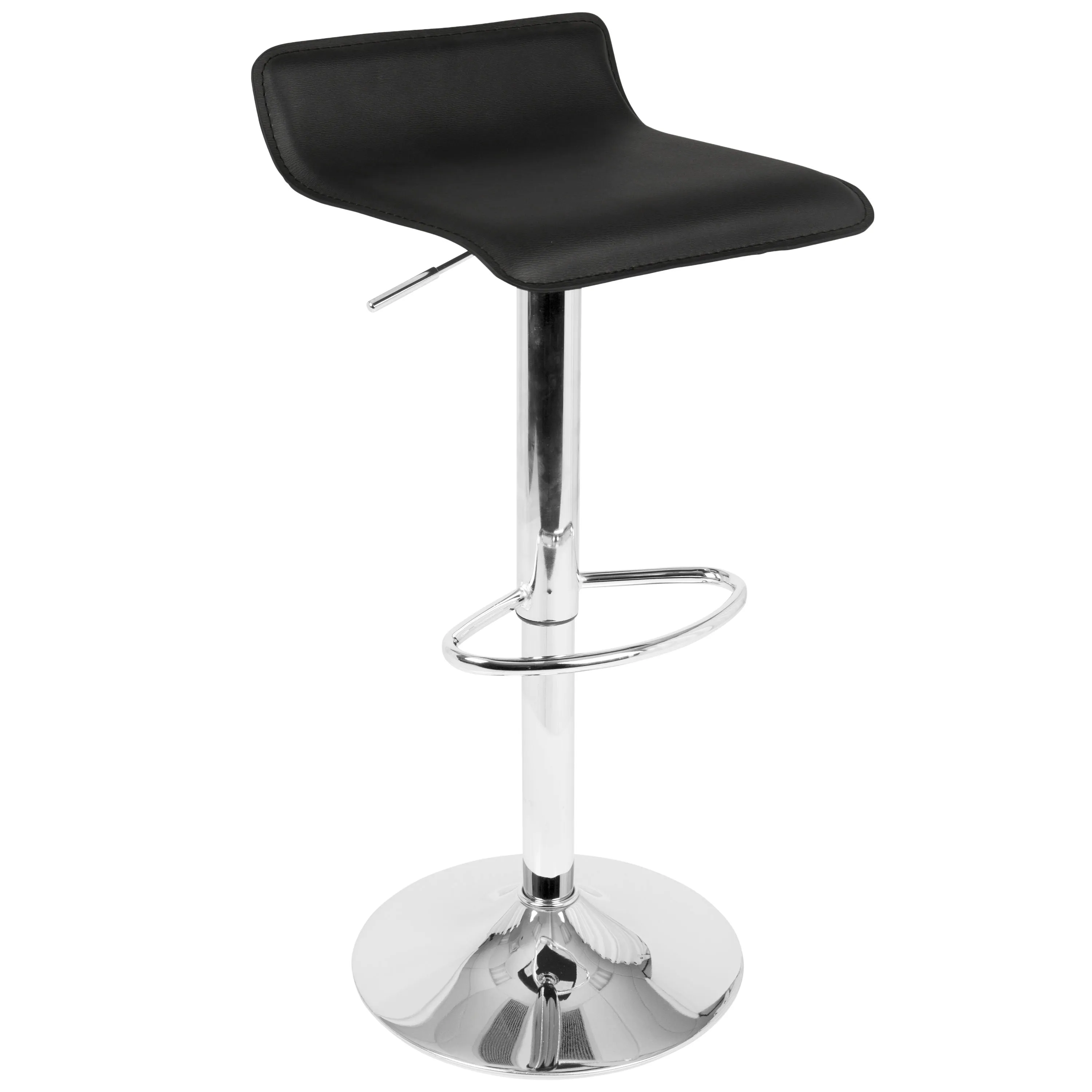 Ale - 3 Piece Bar Set Bistro Round Contemporary Adjustable Oval Footrest by Couch.com