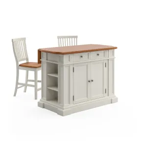 Americana Off-White Kitchen Island Set