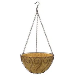 Aztec-Style Hanging Basket, 14-In.