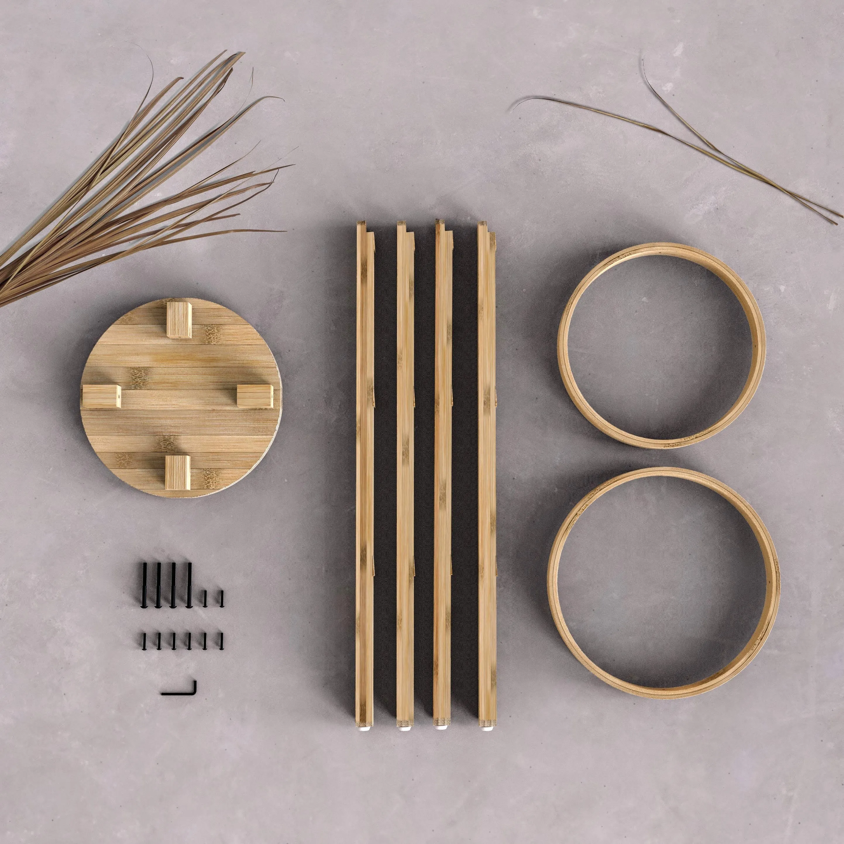 Baar Bamboo Stool