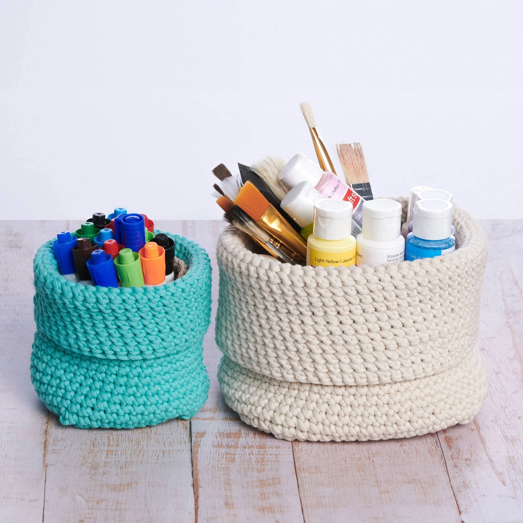 Bernat Beginner Crochet Dynamic Duo Baskets