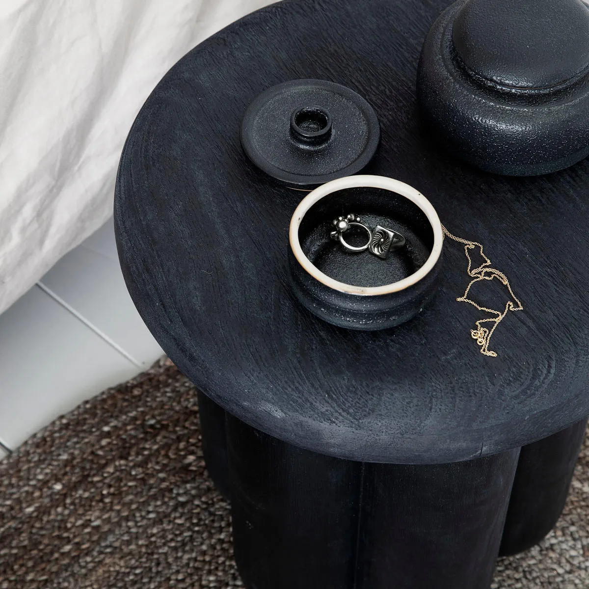 Black Mango Wood Side Table - Phant - House Doctor