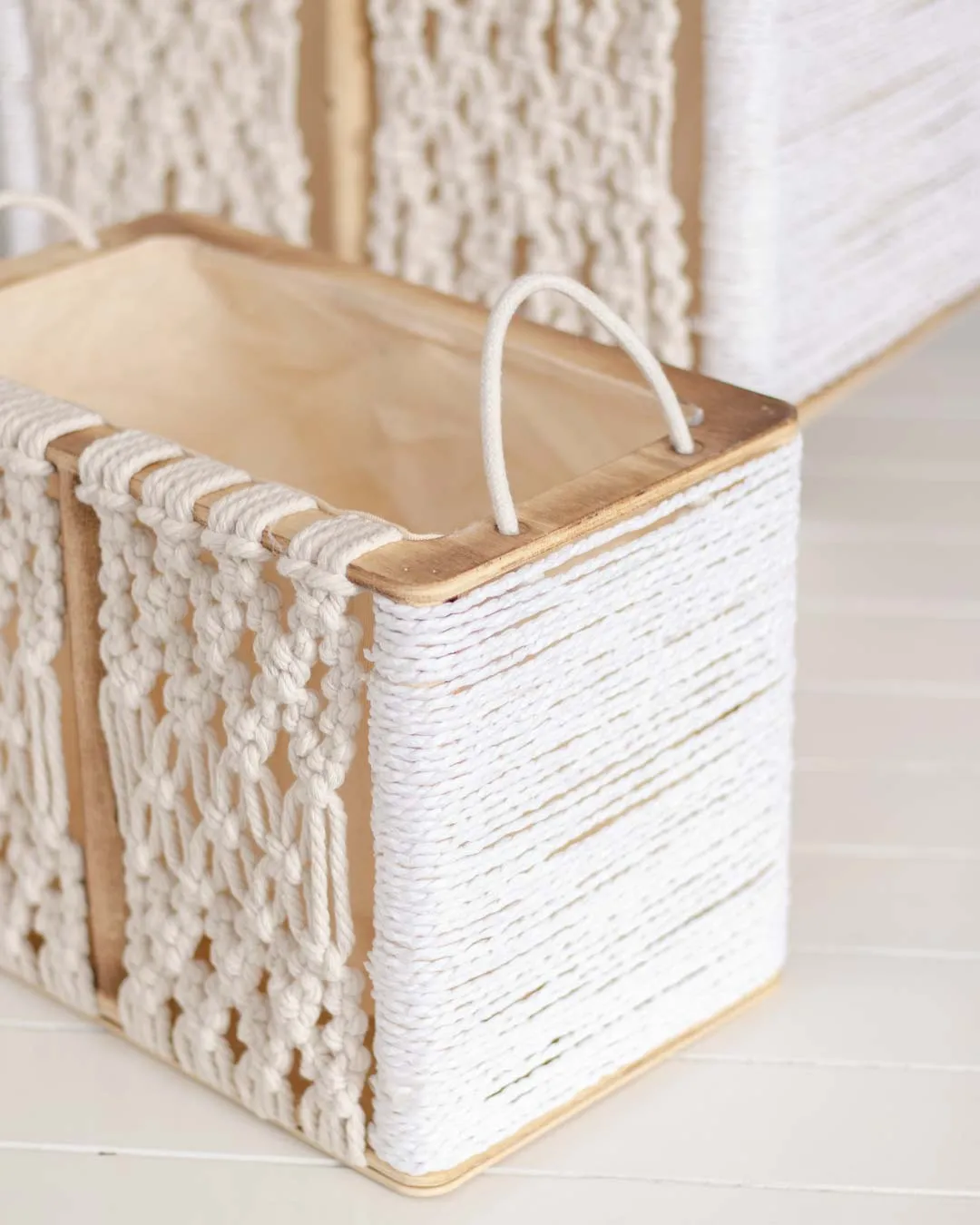 'Boho Chic' Storage Baskets - Set of 2