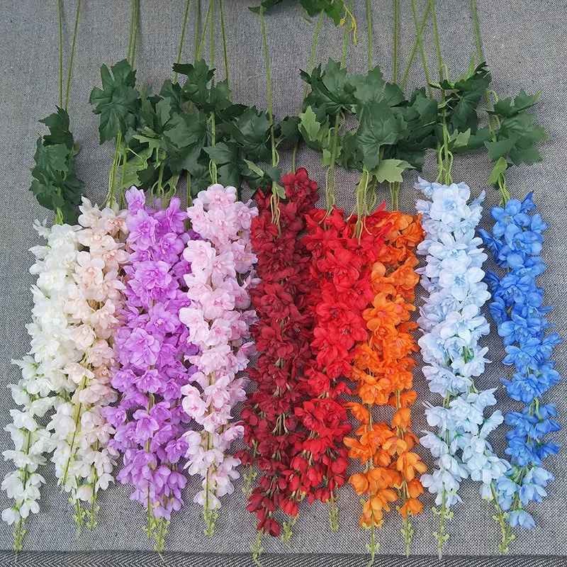 Bulk 6pcs Extra Large 45" Faux Hyacinth Flower Bouquet Wholesale