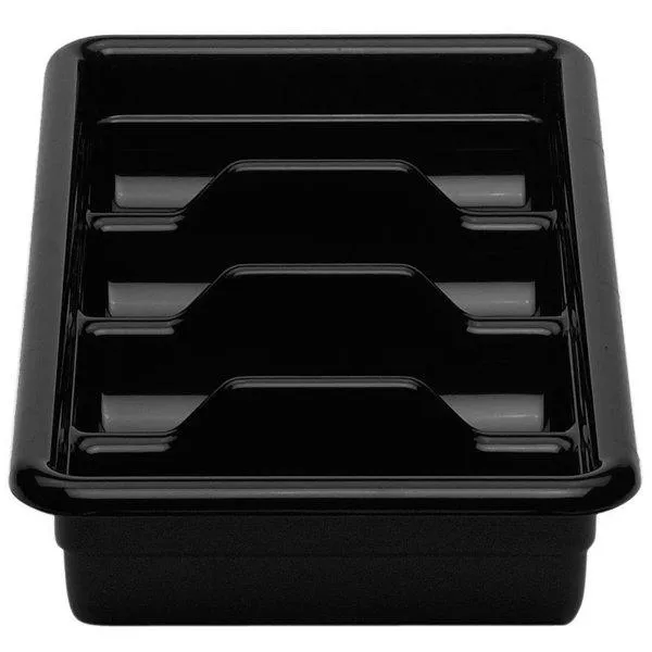 CAMBRO, CAMBOX 4 COMPARTMENT CUTLERY BOX- BLACK