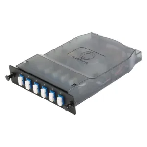 Cleerline SHDLC12-SM-UPC HD Splice Cassette, 12 Fiber, Duplex, LC/UPC, 9 Micrometer OS2, 1 m Pigtails