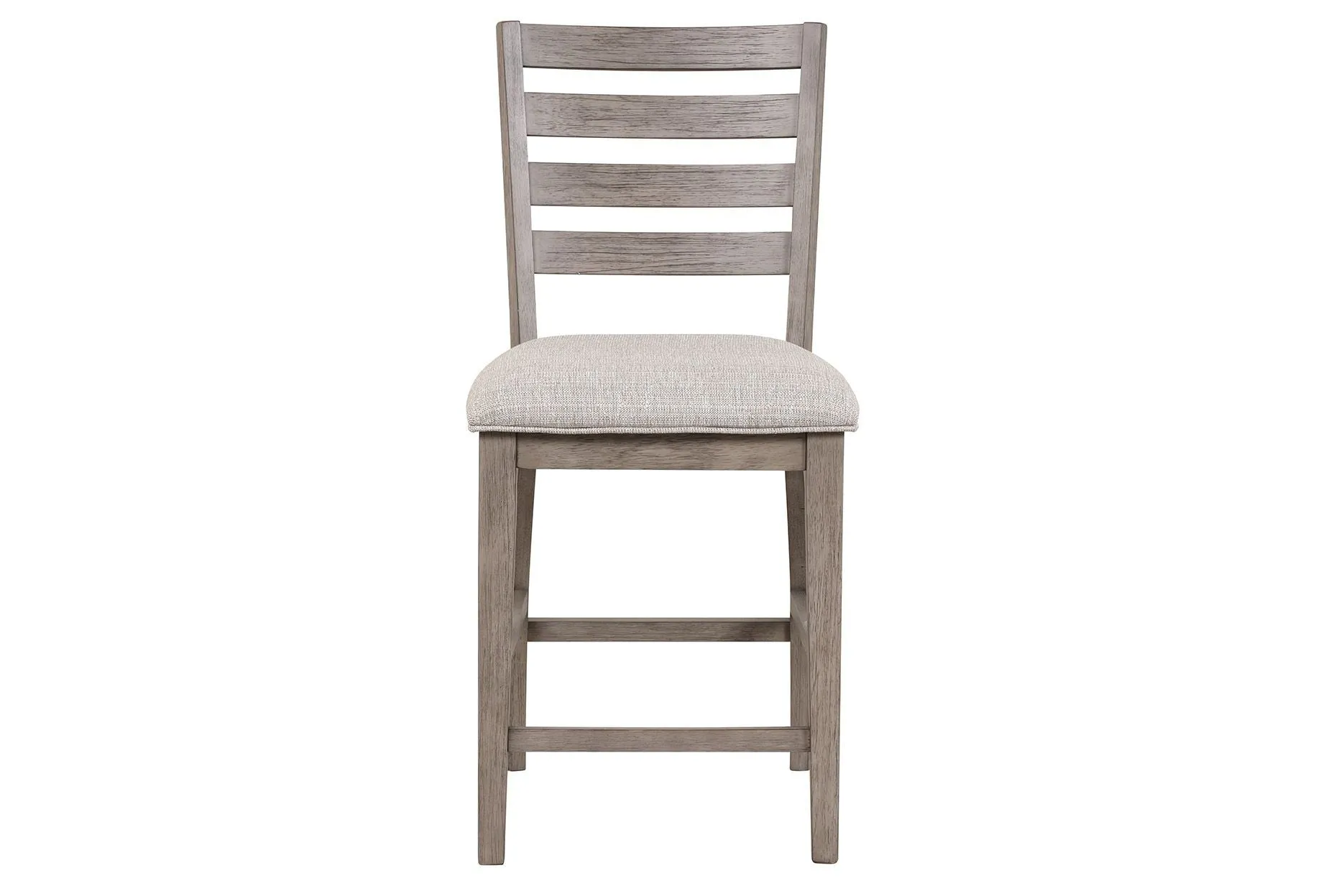 Counter Side Dining Stool With Ladder Back (Set of 2) - Gray by Couch.com