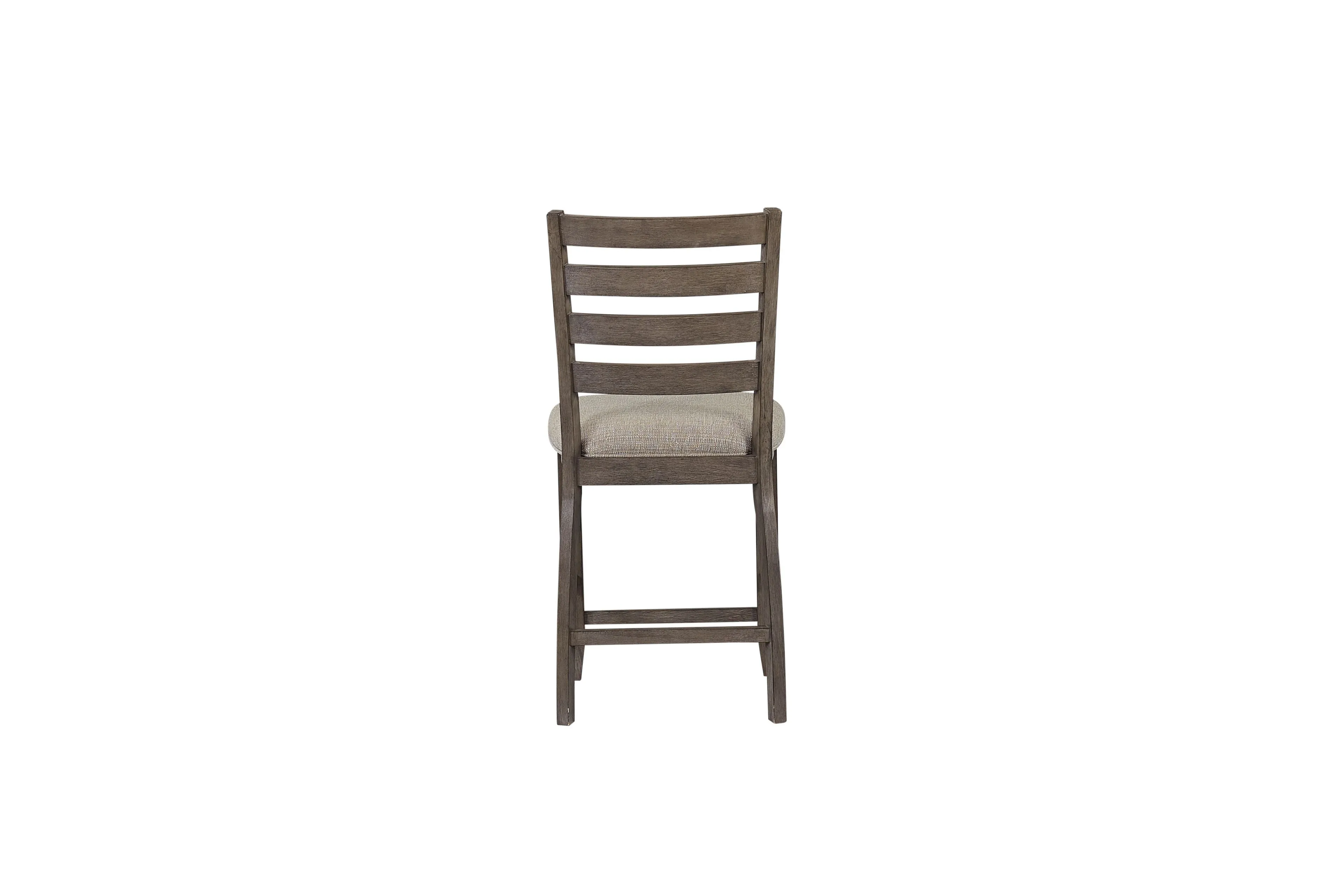 Counter Side Dining Stool With Ladder Back (Set of 2) - Gray by Couch.com