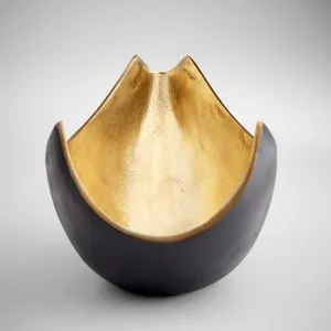 Cyan Design 10620 Boema Tray - Matt Black And Gold - Small