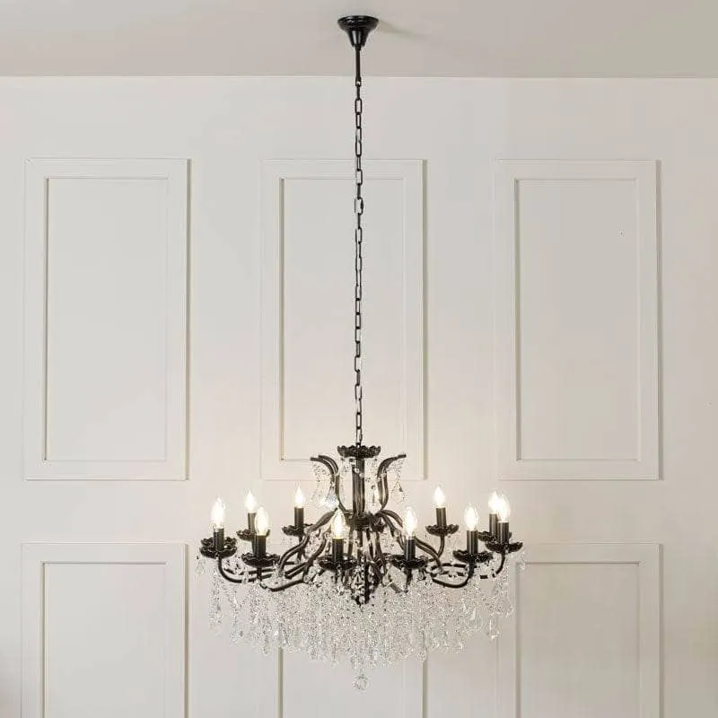 Delaware Large Chandelier Black