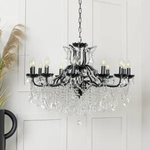 Delaware Large Chandelier Black