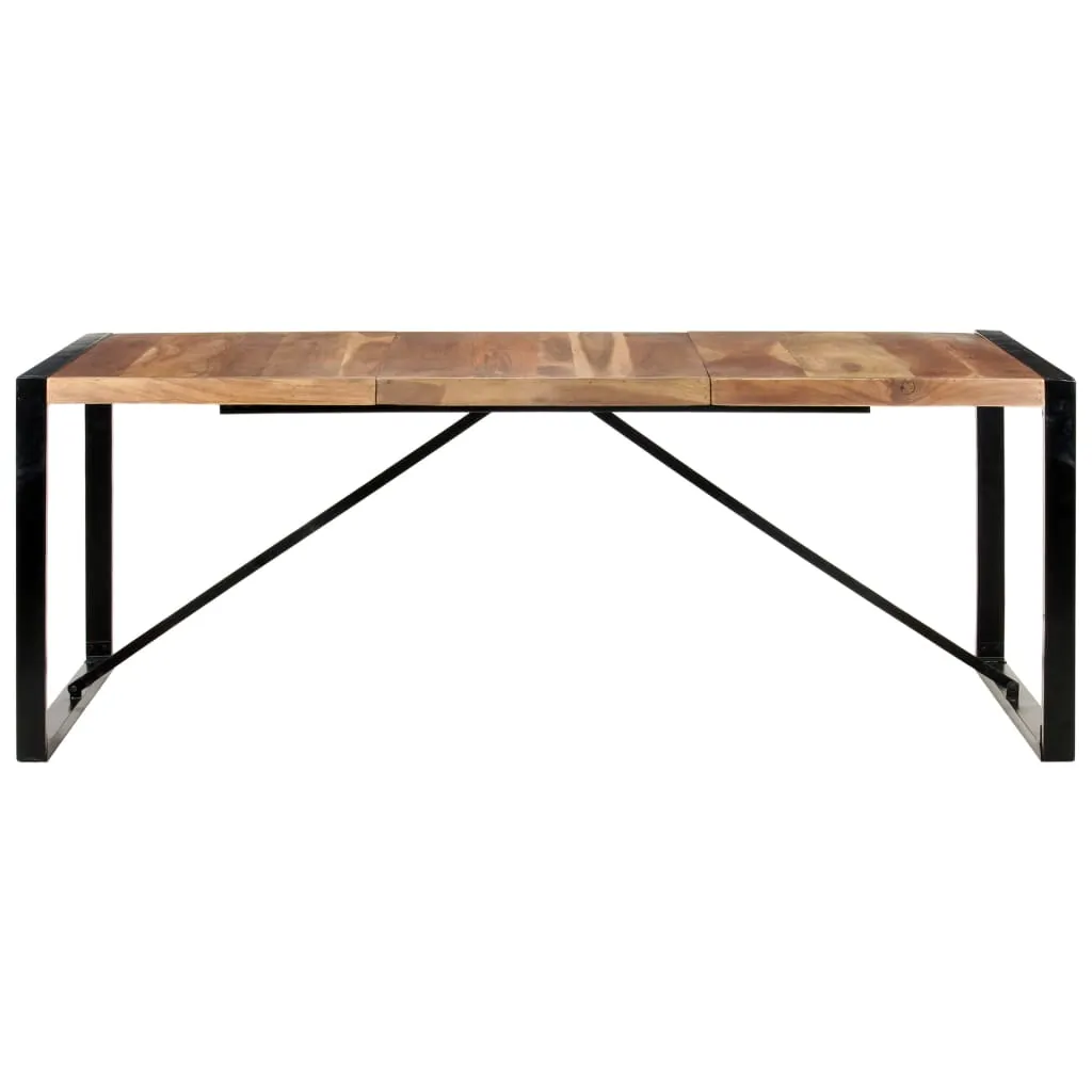 Dining Table 200x100x75 cm Solid Wood with Sheesham Finish
