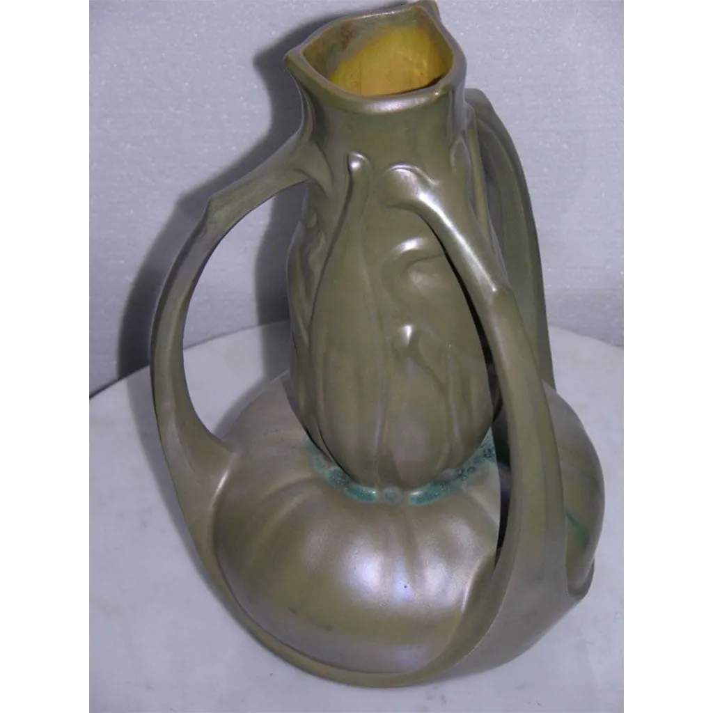 Exceptional Art Nouveau Iridescent Vase by Catteau
