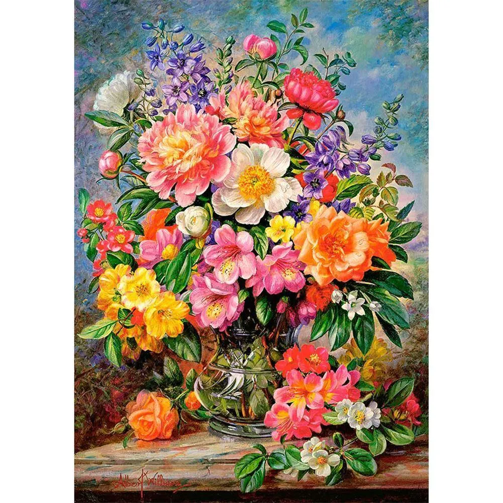 Flower Vases  - Full Diamond Painting - (Canvas 30*40cm/11.81*15.75in)