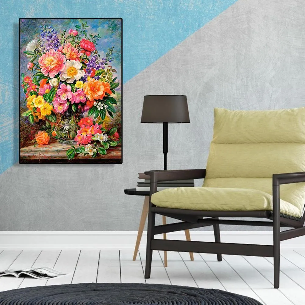 Flower Vases  - Full Diamond Painting - (Canvas 30*40cm/11.81*15.75in)