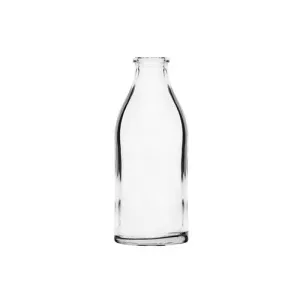 Glass Milk Bottle 200mL Clear (5.7x14.5cmH) Clear