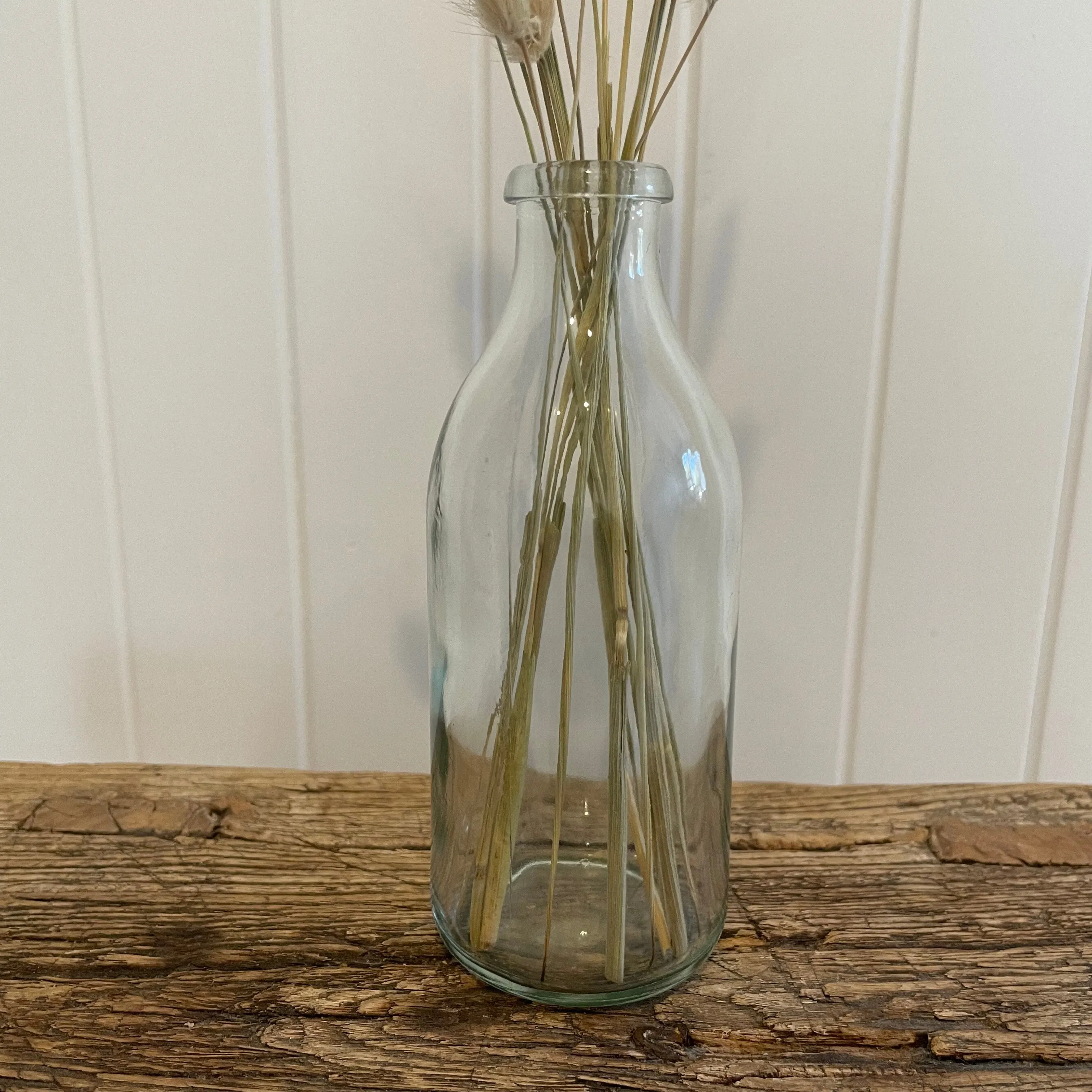 Glass Milk Bottle 200mL Clear (5.7x14.5cmH) Clear