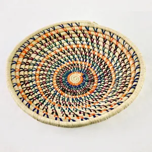 Grass-Woven Basket, Multicolor
