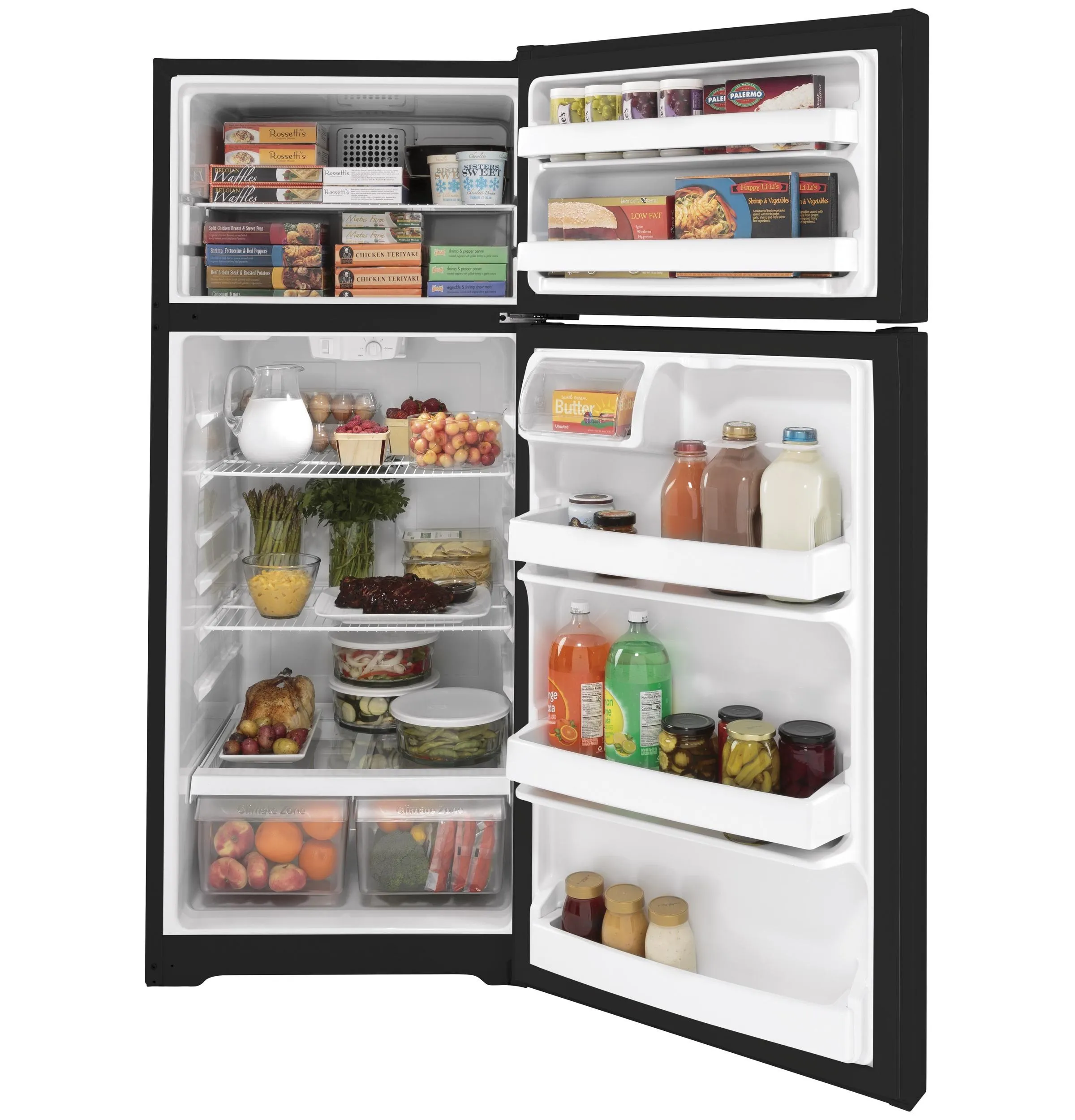 GTE18DTNRBB GE® ENERGY STAR® 17.5 Cu. Ft. Top-Freezer Refrigerator