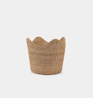Handwoven Scallop Basket
