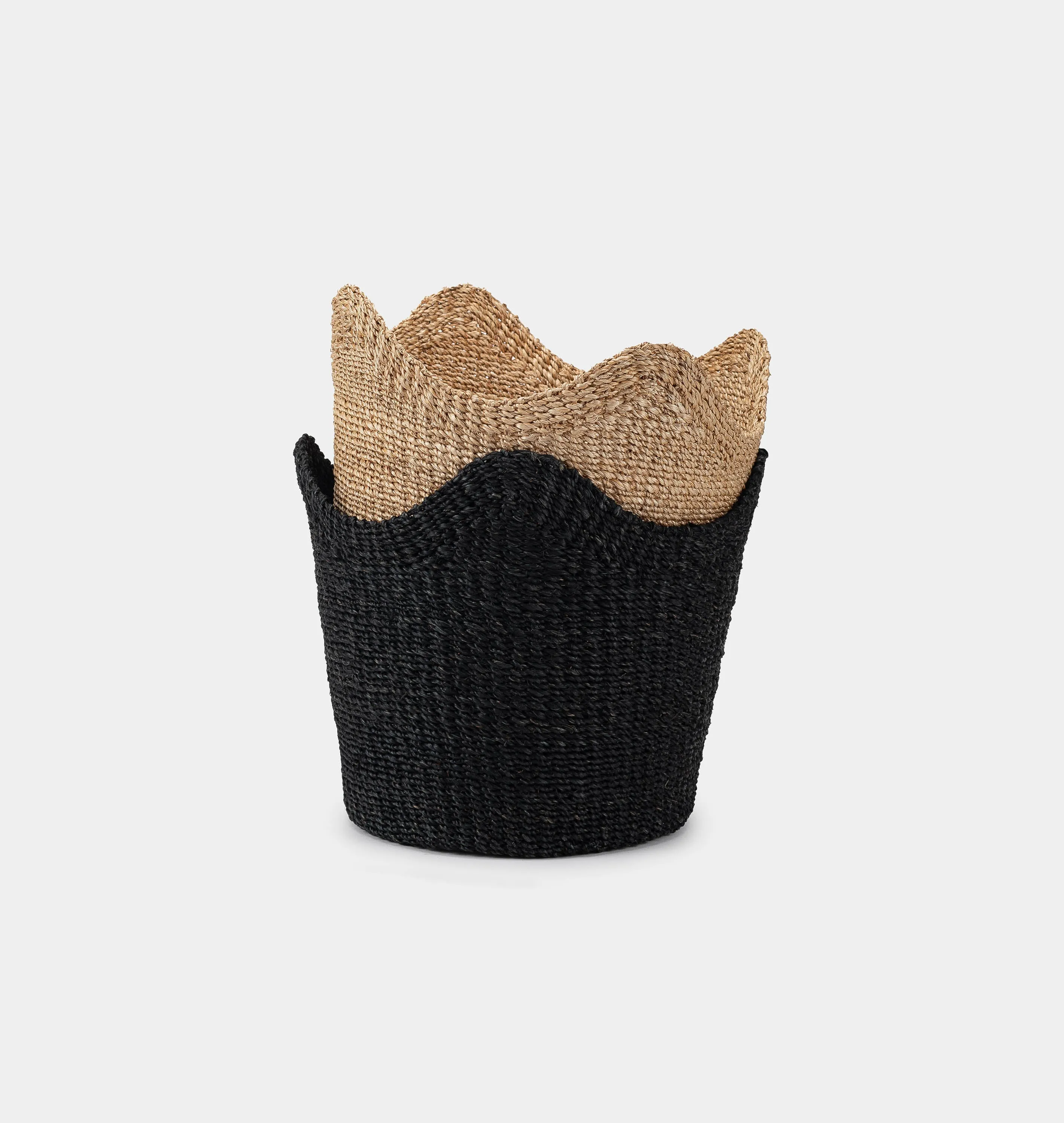 Handwoven Scallop Basket