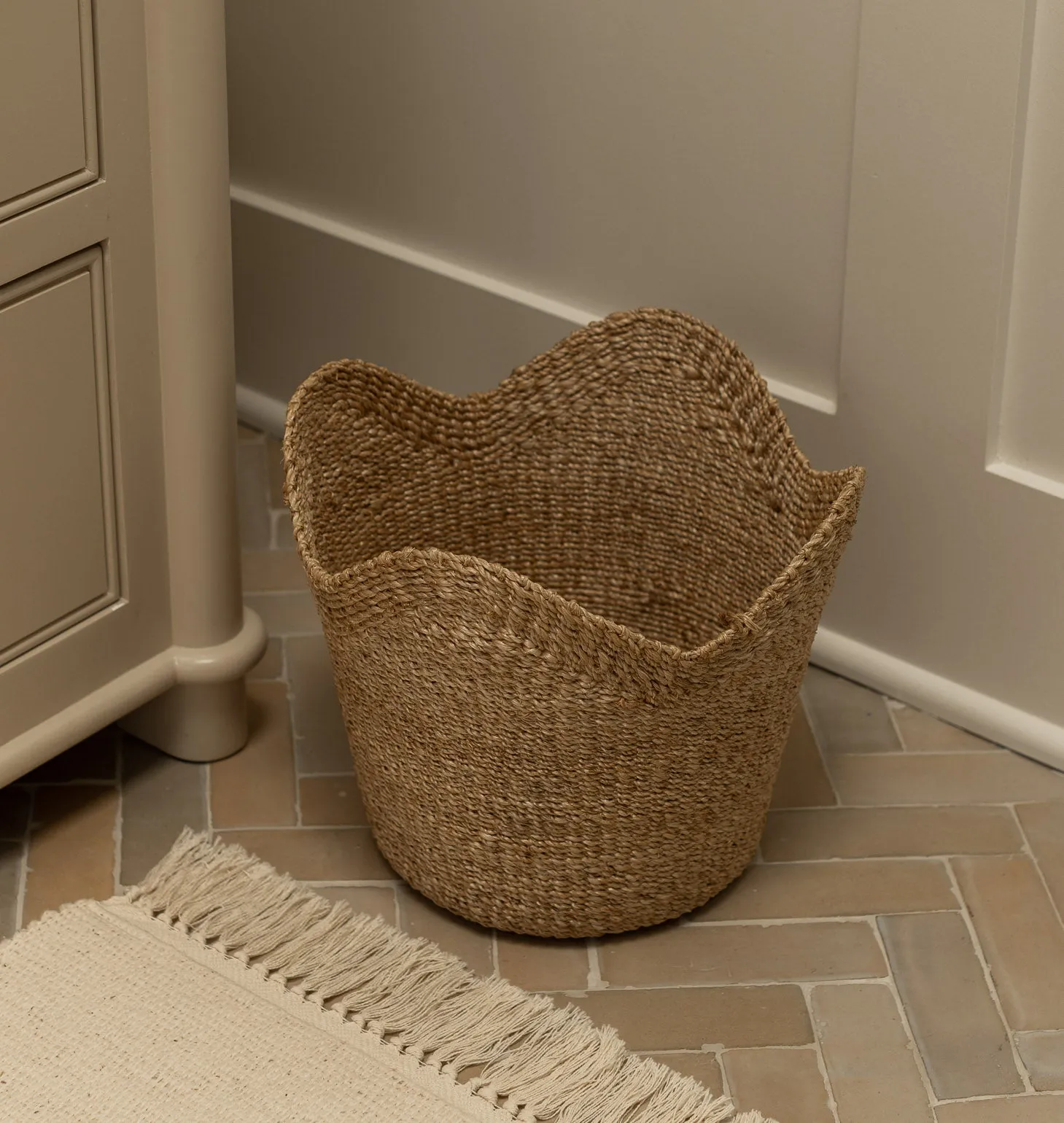 Handwoven Scallop Basket