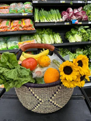 Harvest Basket - Blue Diamond