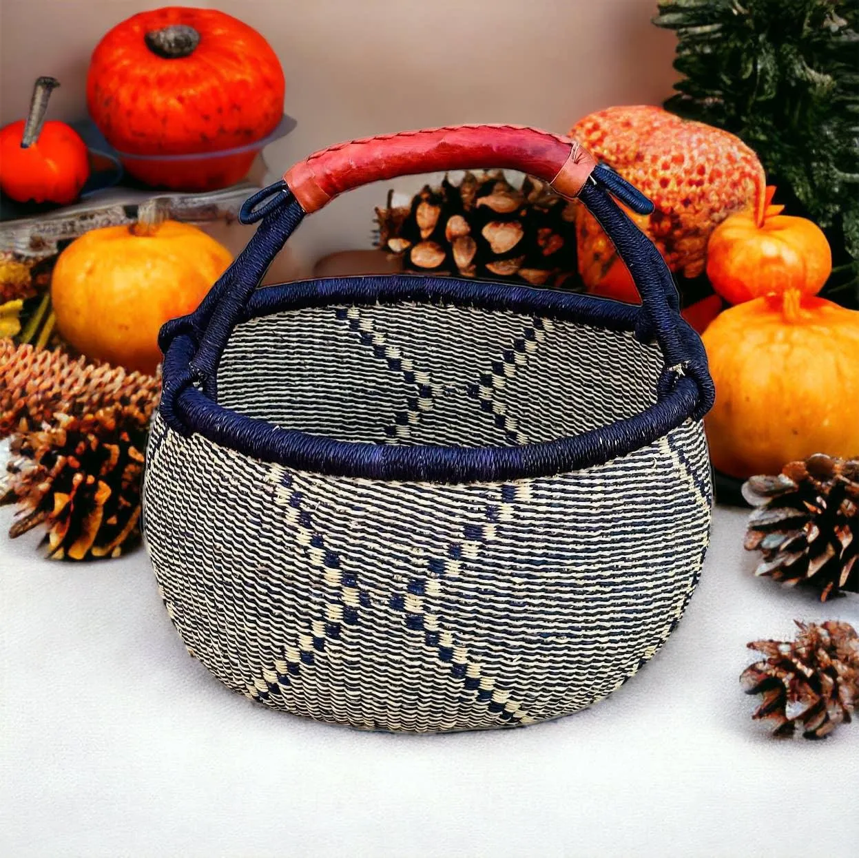 Harvest Basket - Blue Diamond