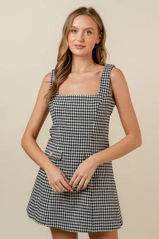 Houndstooth Mini Dress