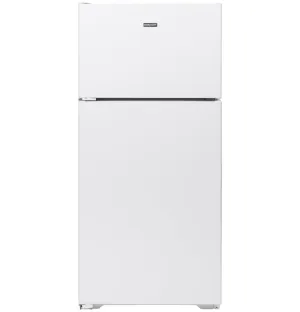 HPE16BTNLWW Hotpoint® ENERGY STAR® 15.6 Cu. Ft. Recessed Handle Top-Freezer Refrigerator