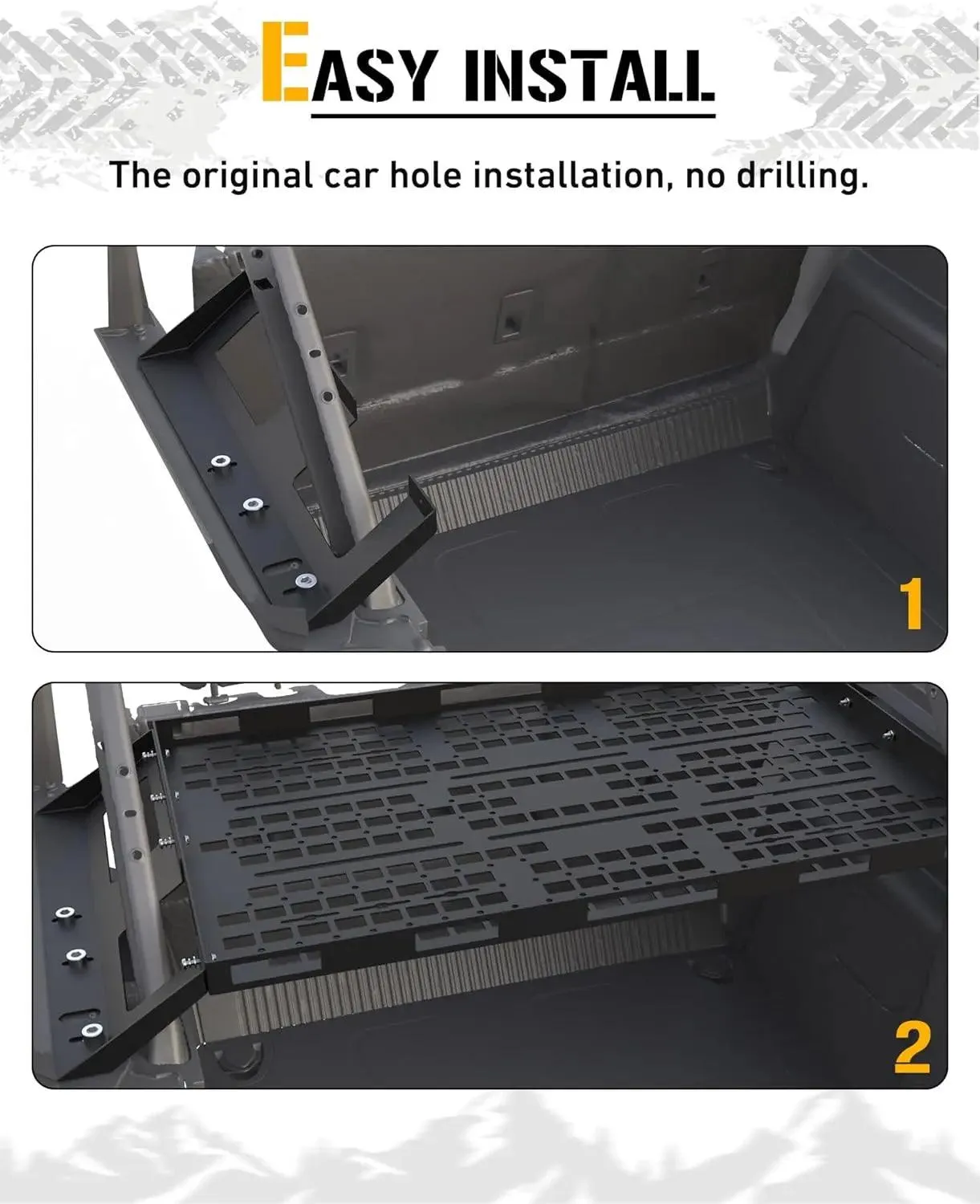 Interior Rear Cargo Basket Rack for Ford Bronco