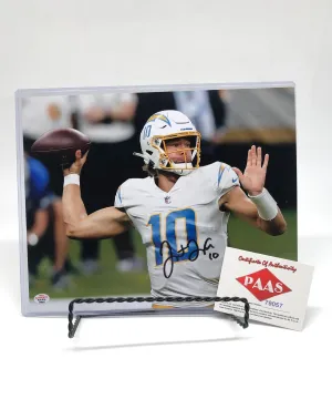 Justin Herbert Los Angeles Chargers Autographed  8x10 Photograph