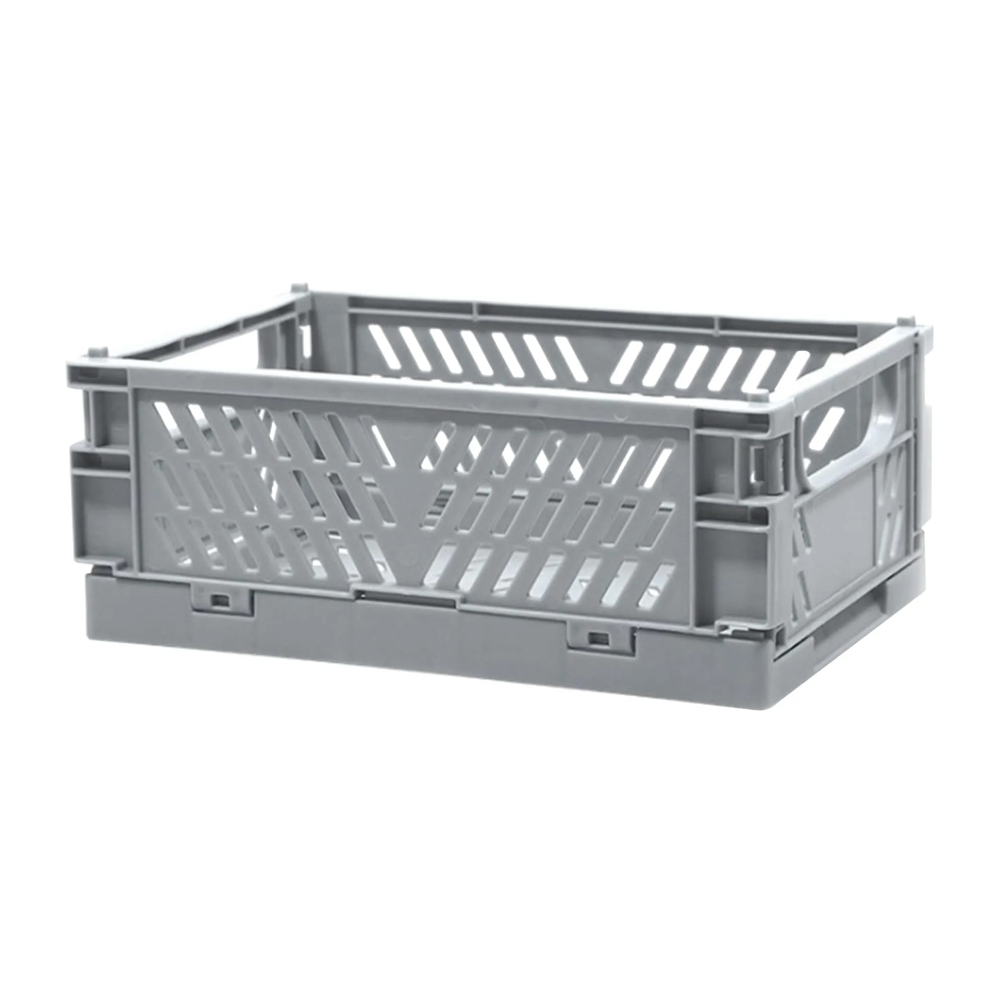 Kuber Industries (Set of 5) Small & Rugged Plastic Basket for Storage - For Kitchen, Makeup, Toiletries & Bathroom Items - Light Blue