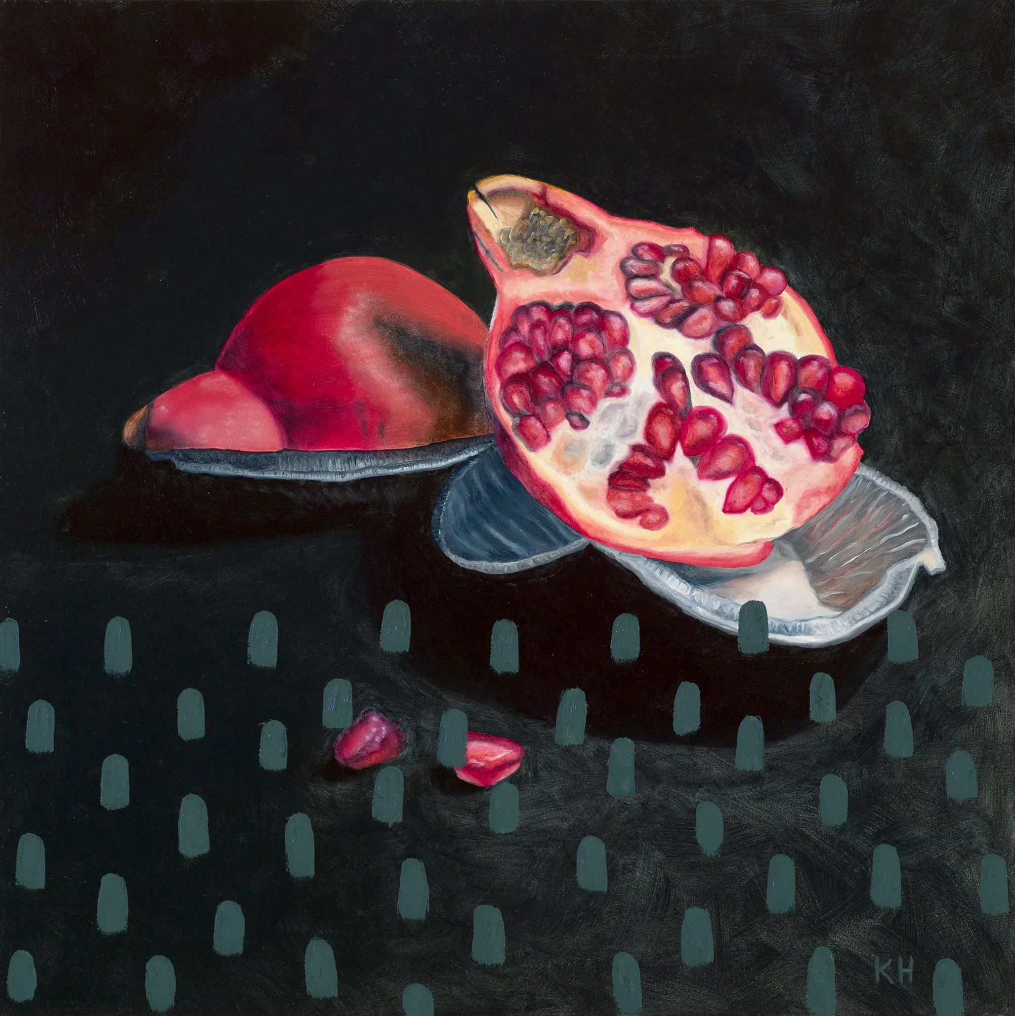 LIMITED EDITION PRINT 'Pomegranate, Foil Trays, Grass' [ MEDIUM ]